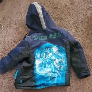 Used transformer navy blue winter jacket